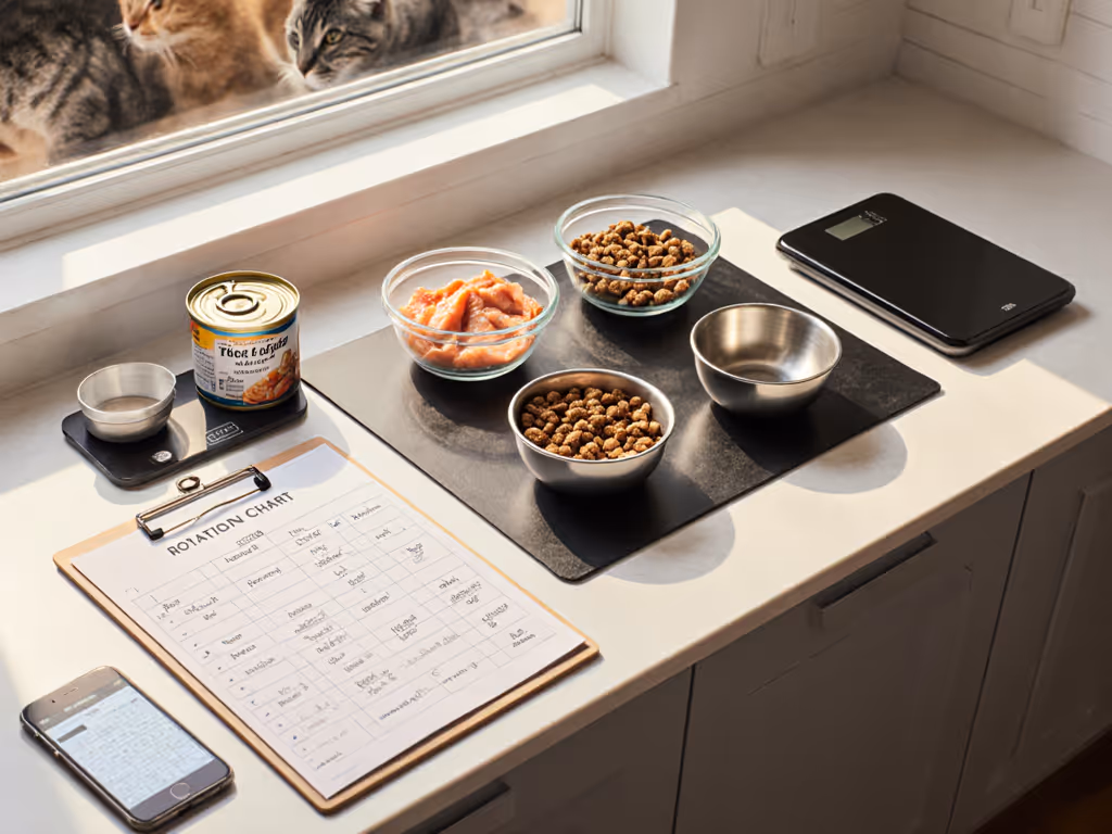 Cat Food Rotation Systems: Prevent Sensitivity Safely