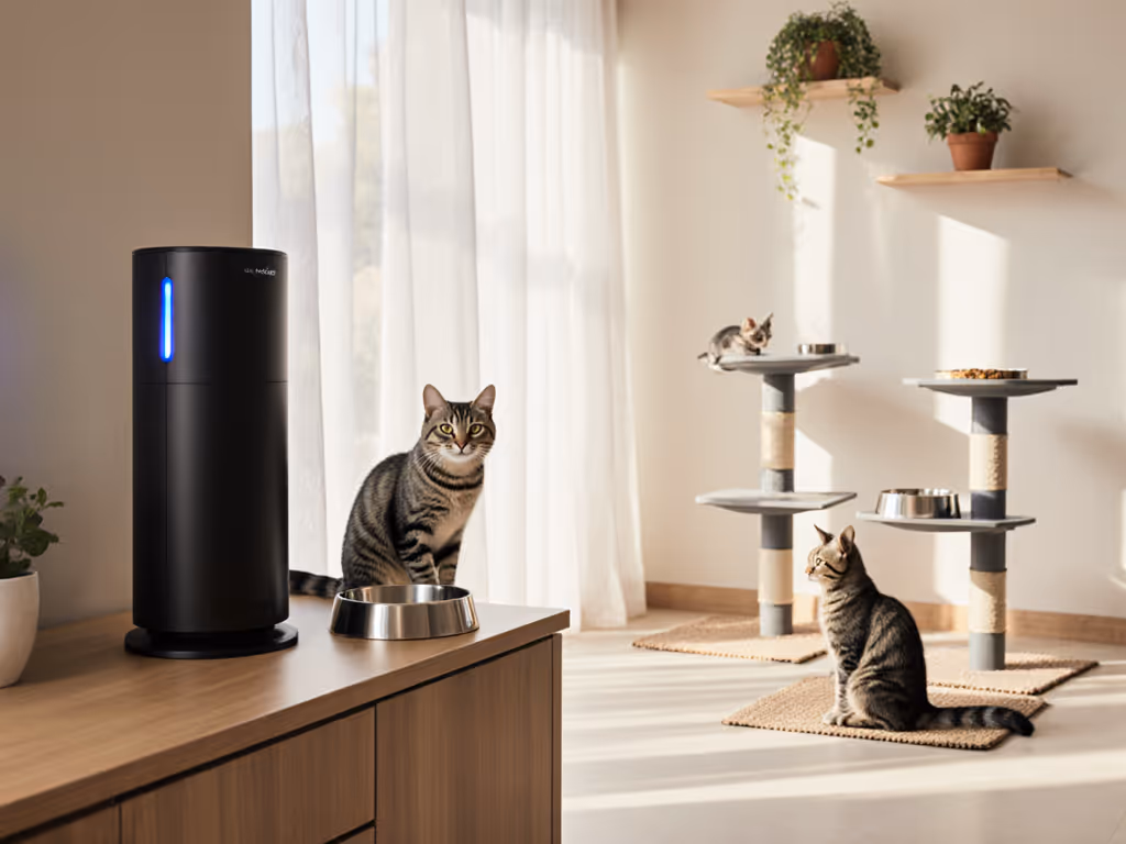 Air Purifier for Odor-Free Cat Feeding Spaces