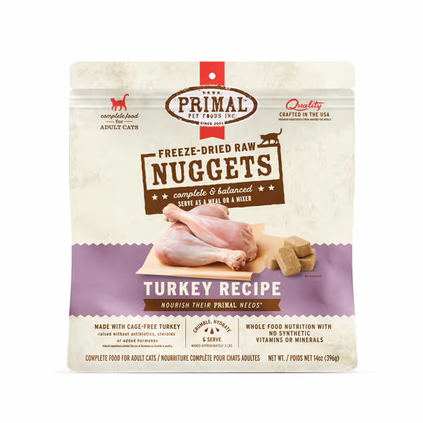 Primal Freeze Dried Raw Cat Food Turkey